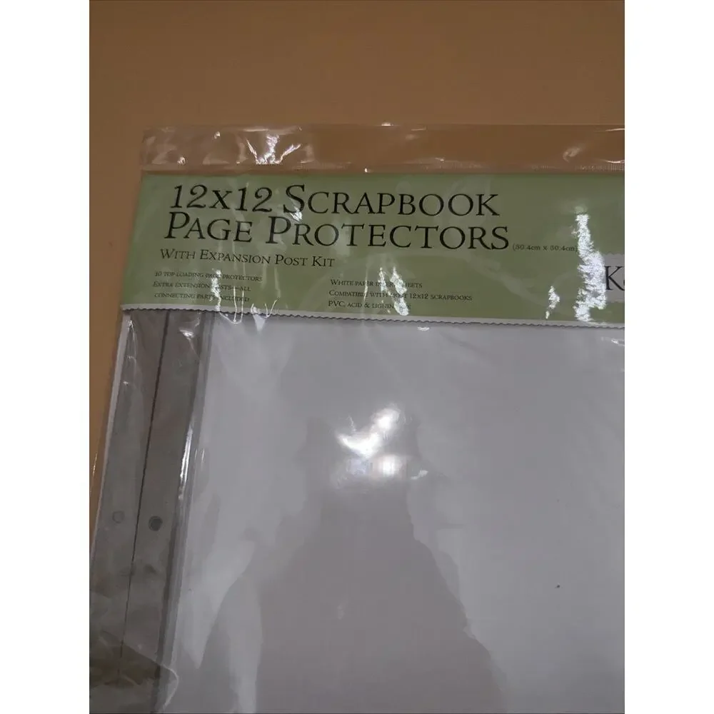 NEW K&Company Scrapbook 12×12 Page Refill Protectors 10 pk